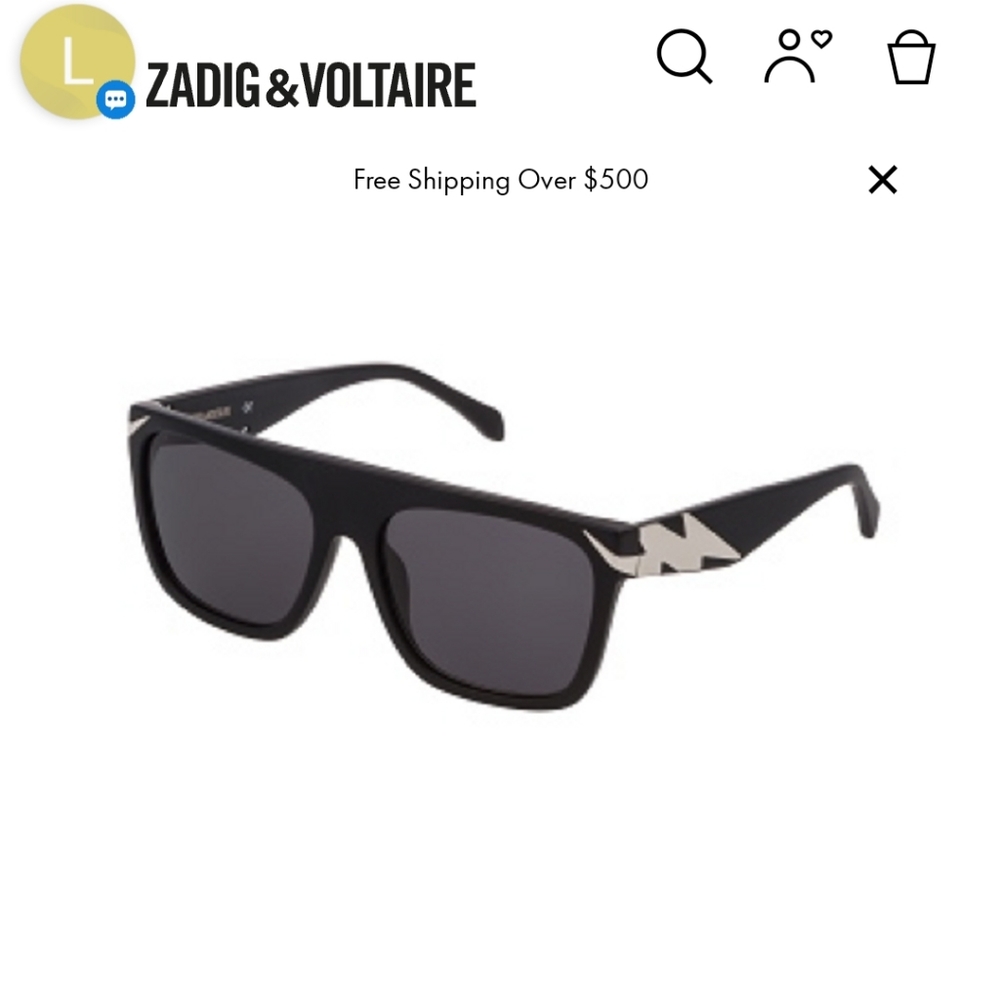 Zadig & Voltaire Black Sunglasses
